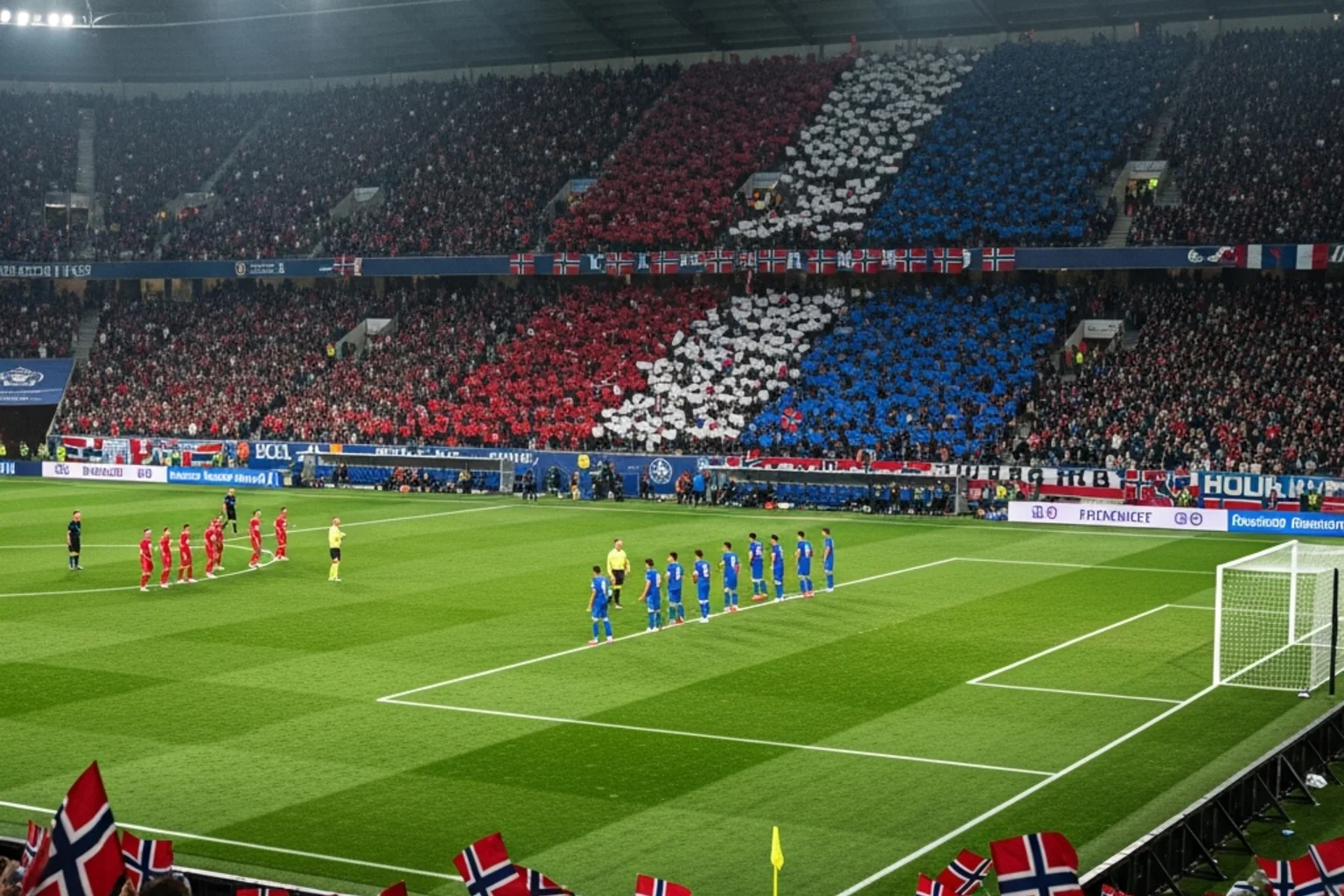 Norge mot Frankrike i VM 2026 Gruppe I